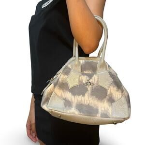 Vivienne Westwood Derby Leopard Handbag